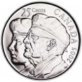 25 центов 2005 Канада Ветераны Второй Мировой войны