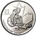 25 cents 2007 Canada Olympics 2010 Vancouver : Paralympic Games