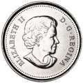 25 cents 2011 Canada, Bison (colored), UNC