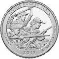 Quarter Dollar 2017 USA George Rogers Clark 40th National Park, mint mark D