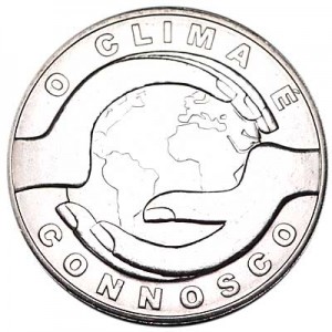 2.5 euros 2015 Portugal, Changing of the climate price, composition, diameter, thickness, mintage, orientation, video, authenticity, weight, Description
