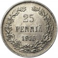 25 pennia 1916 Finland, from circulation VF