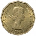 3 Pence 1963 Großbritannien
