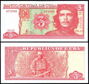 3 pesos 2004, banknote, XF