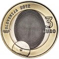 3 евро 2012 Словения 100 летие первой Словенской Олимпийской медали