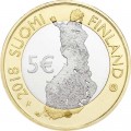 5 евро 2018 Финляндия, Старый Порвоо