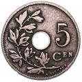 5 Centimes 1901 bis 1909 Belgien, aus dem Verkehr