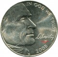5 центов 2005 США Бизон, серия Путешествие на запад (цветная)