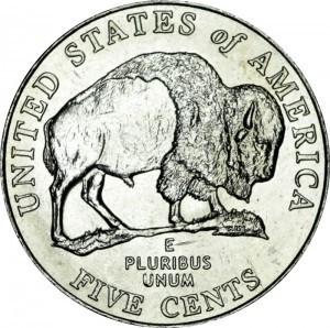 5 cents 2005 USA Buffalo, Westward Journey Series, mint mark D, price, composition, diameter, thickness, mintage, orientation, video, authenticity, weight, Description