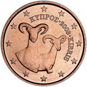 5 центов 2008 Кипр, UNC цена, стоимость