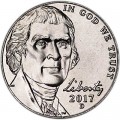 Nickel fünf Cent 2017 USA, D