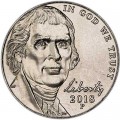 Nickel fünf Cent 2018 USA, P