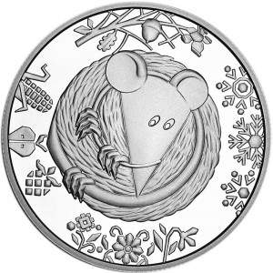5 гривен 2020 Украина Год крысы цена, стоимость