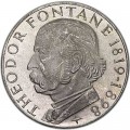 5 марок 1969, Теодор Фонтане, серебро