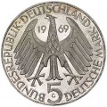 5 марок 1969, Теодор Фонтане, серебро