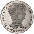 5 марок 1975, Альберт Швейцер, серебро