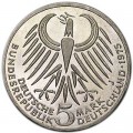 5 марок 1975, Германия Фридрих Эберт,, серебро