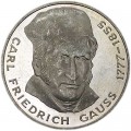 5 марок 1977, Карл Фридрих Гаусс, серебро
