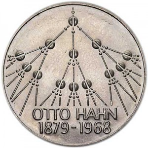 5 марок 1979 Германия, Отто Ган цена, стоимость