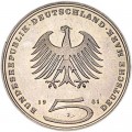 5 marks 1981 Germany Gotthold Ephraim Lessing
