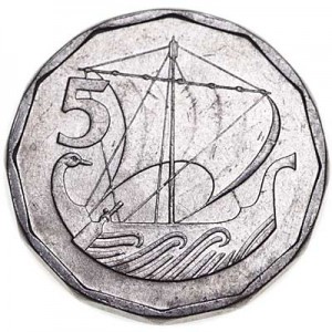 5 mils 1981 Cyprus price, composition, diameter, thickness, mintage, orientation, video, authenticity, weight, Description