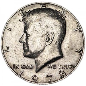 50 центов 1978 США Кеннеди двор P цена, стоимость