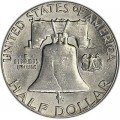 50 центов 1958 США Франклин двор P, , серебро
