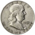 50 центов 1961 США Франклин двор D, серебро