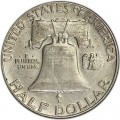 50 центов 1961 США Франклин двор P, , серебро