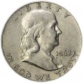 50 центов 1962 США Франклин двор D, серебро