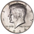 Half Dollar 1964 USA Kennedy mint P, silver