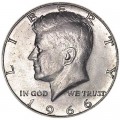Half Dollar 1966 USA Kennedy P, Silber