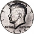 50 центов 1970 США Кеннеди двор D, серебро
