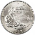 50 cents 1993 USA James Madison. Bill of rights, silver UNC