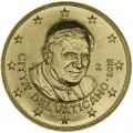 50 cents 2012 Vatican City, Benedict XVI UNC