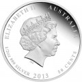 50 центов 2013 Австралия, Золотой шалашник, , серебро