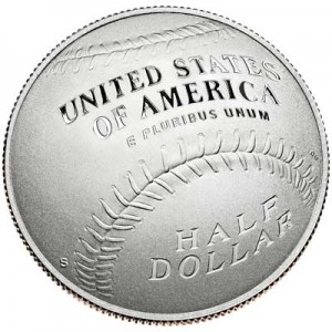 Half Dollar 2014 USA National Baseball Hall of Fame, mint S, Proof price, composition, diameter, thickness, mintage, orientation, video, authenticity, weight, Description