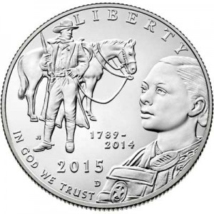 50 центов 2015 США Служба маршалов UNC цена, стоимость