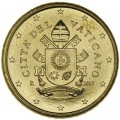 50 центов 2017 Ватикан, герб Франциска I, UNC