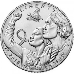 Breast Cancer Awareness 2018 UNC Clad Half Dollar price, composition, diameter, thickness, mintage, orientation, video, authenticity, weight, Description
