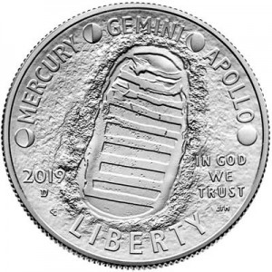 50 центов 2019 США Аполлон 11, UNC цена, стоимость