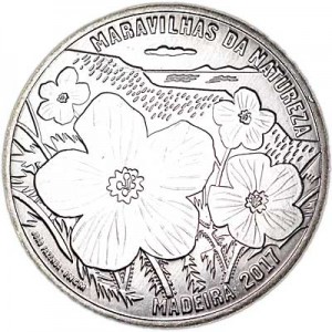 7.5 Euro 2017 Portugal, Madeira,  price, composition, diameter, thickness, mintage, orientation, video, authenticity, weight, Description