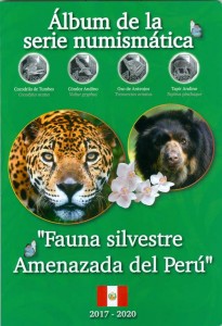 Альбом для монет 1 соль Перу серии Исчезающая дикая природа Перу, испанский цена, стоимость