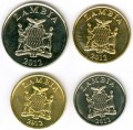 Набор монет 2012 Замбия, 4 монеты