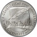 1 доллар 1987 200 лет Конституции, серебро UNC