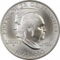 1 доллар 1990 США 100 лет Эйзенхауэру, серебро UNC