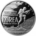1 доллар 1991 Война в Корее, серебро proof