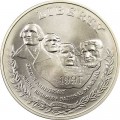 Dollar 1991 Mount Rushmore silver UNC
