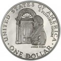 1 доллар 1992 200 лет Белому дому,  UNC, серебро
