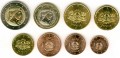 Euro coin set Latvia 2014